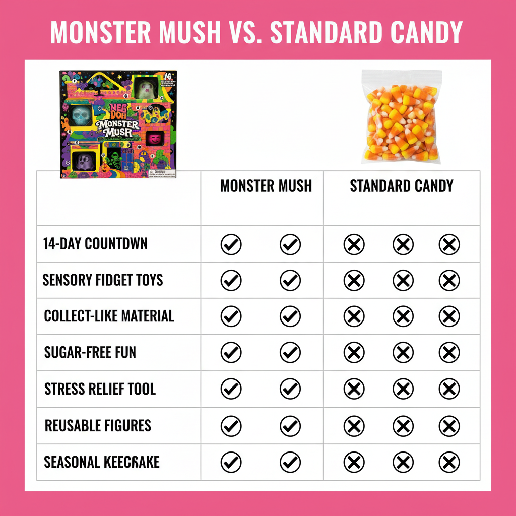 NeeDoh Monster Mush Squish-O-Ween Countdown