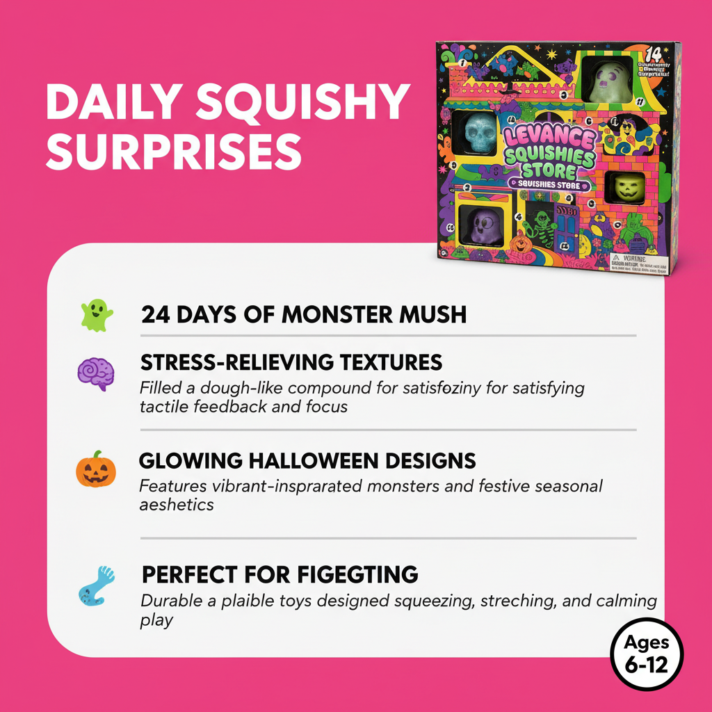 NeeDoh Monster Mush Squish-O-Ween Countdown