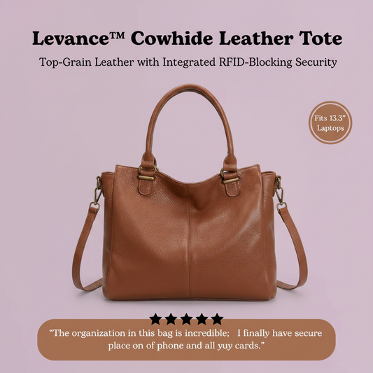 Levance™ Cowhide Leather Tote