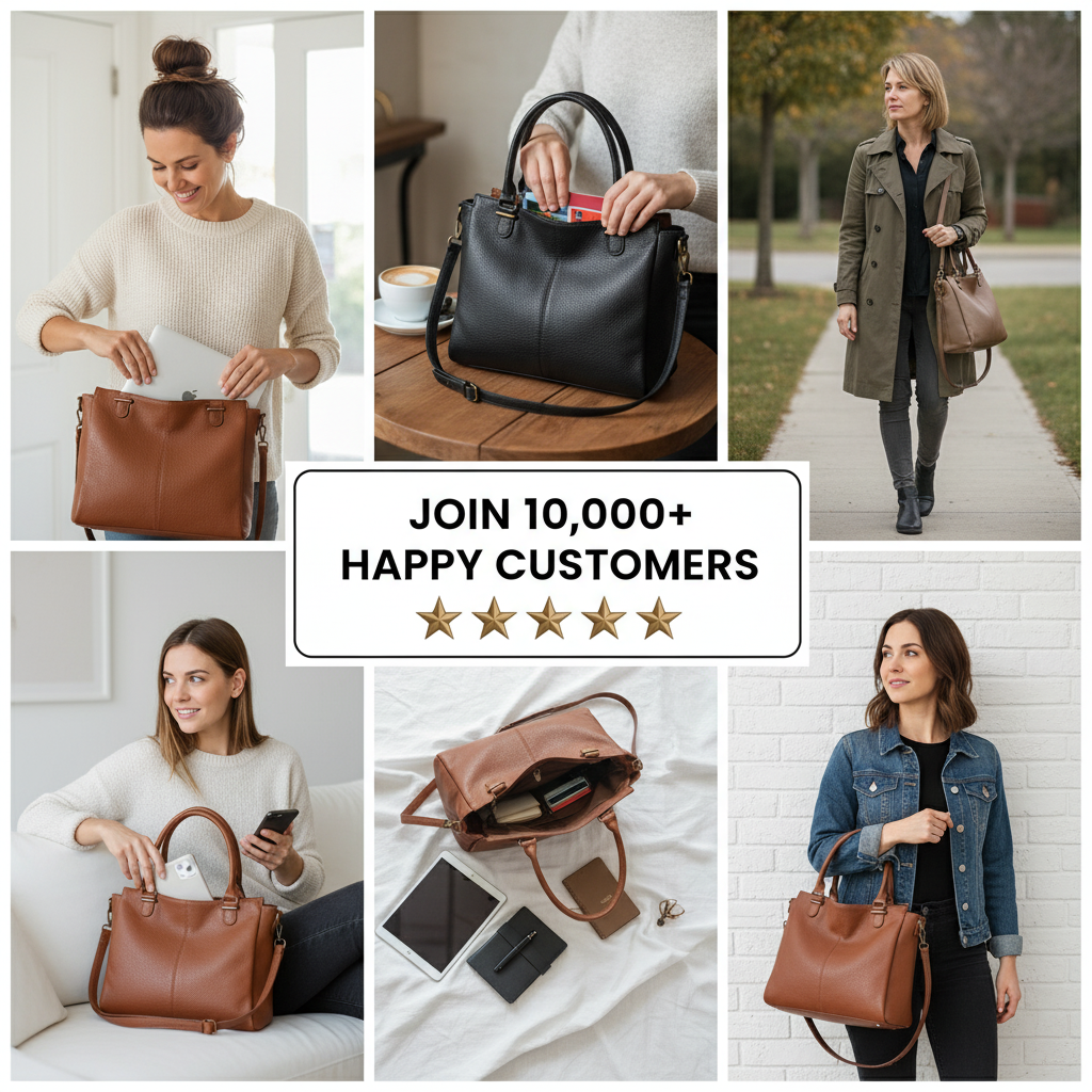 Levance™ Cowhide Leather Tote
